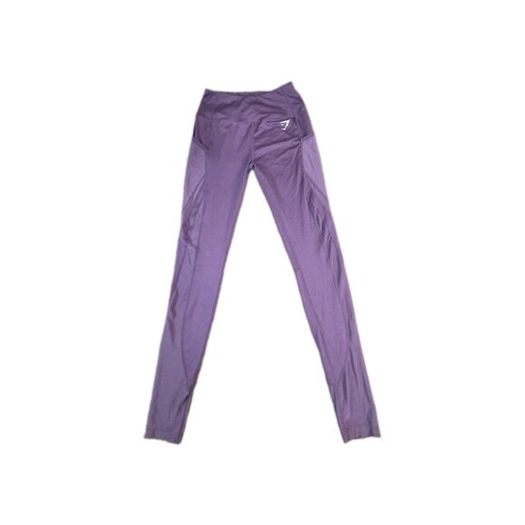 Gymshark Pants - Gymshark Women's Dry Pocket Mesh Size S Purple Leggings Activewear Gym C37-23
